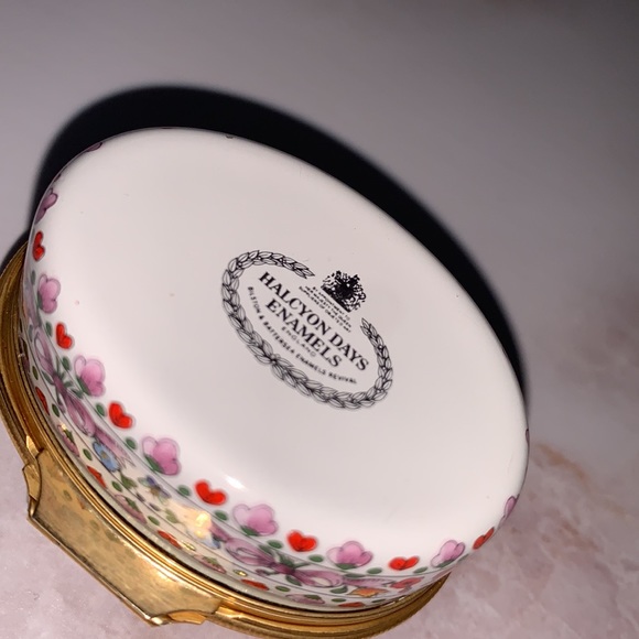 HALCYON DAYS Enamel Trinket box Vintage - Picture 4 of 4